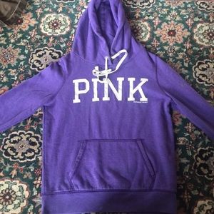 pink pullover hoodie